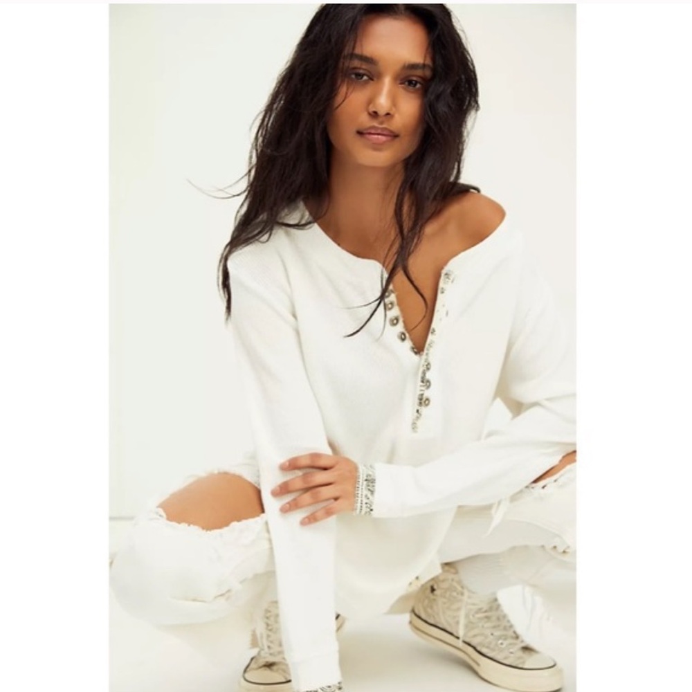 Free People Fall For You Henley Top